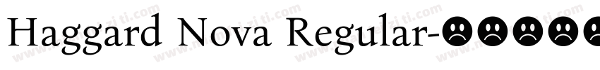 Haggard Nova Regular字体转换